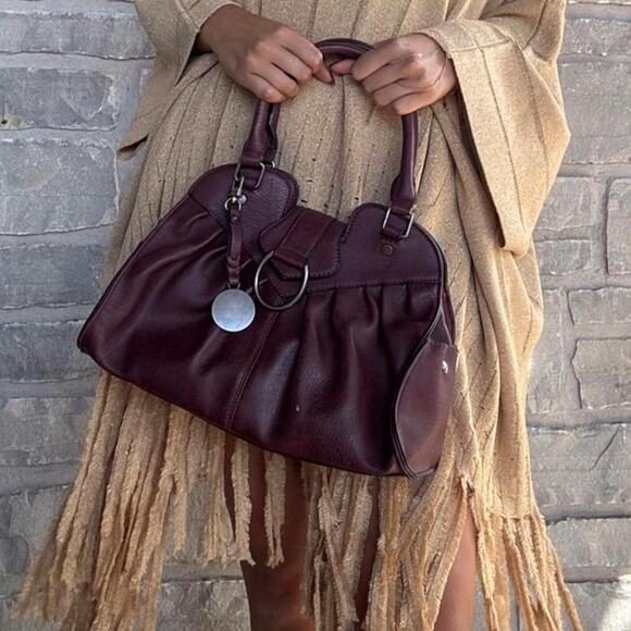 Simply Noelle Handbags - Simply noelle burgundy leather handbag